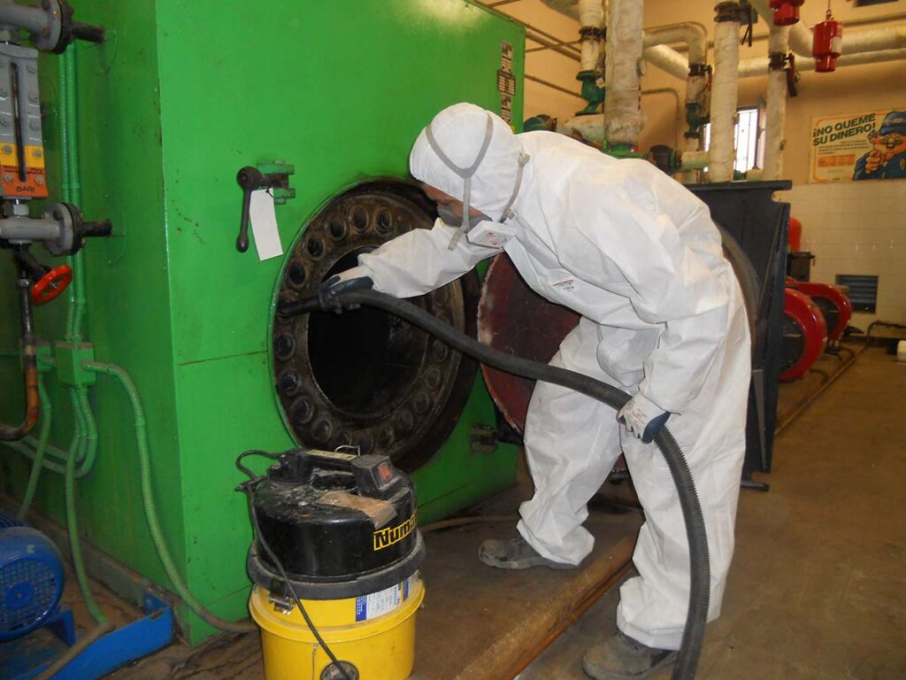 Empresa retirada de amianto controlada en Galdakao y Basauri